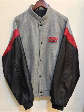 Bishop Wool Leather Letterman Jacket XXL Frontier Power Products Canada